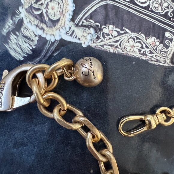 Lulu Frost Plaza Tuff Link Bracelet with Charms NEW W Pouch - Picture 6 of 9